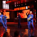 David Byrne Joins Stephen Colbert for “Burning Down the House”